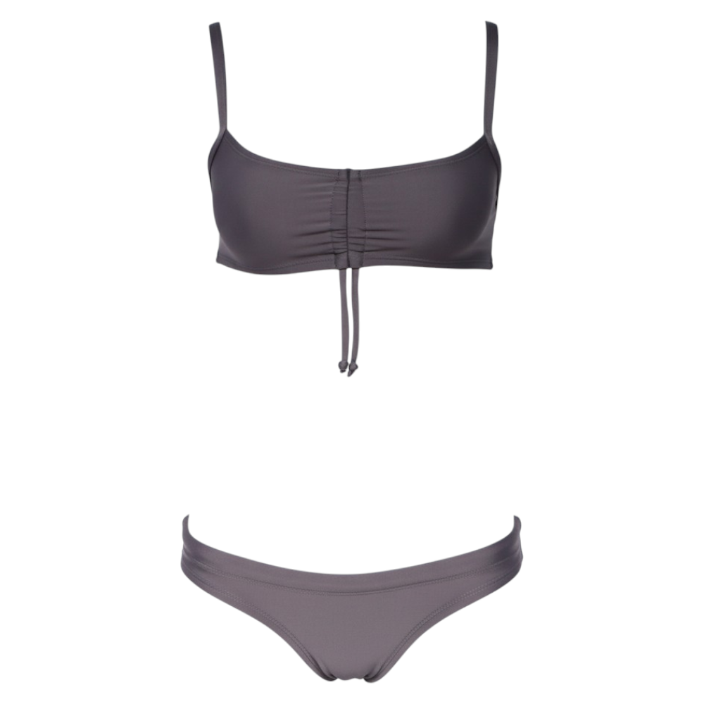 Vestido de Baño Deportivo Dos Piezas Plata para mujer – Natare Swim