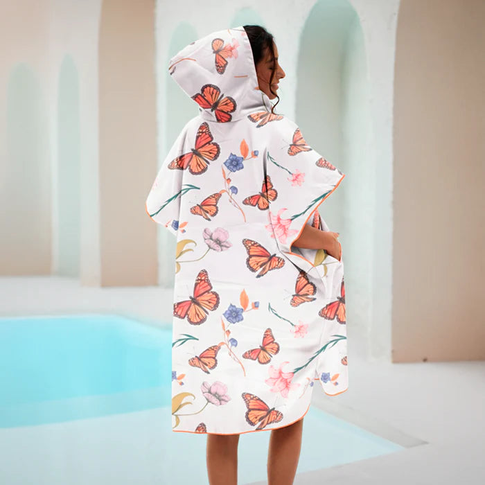 Poncho Microfibra / Mariposa Monarca
