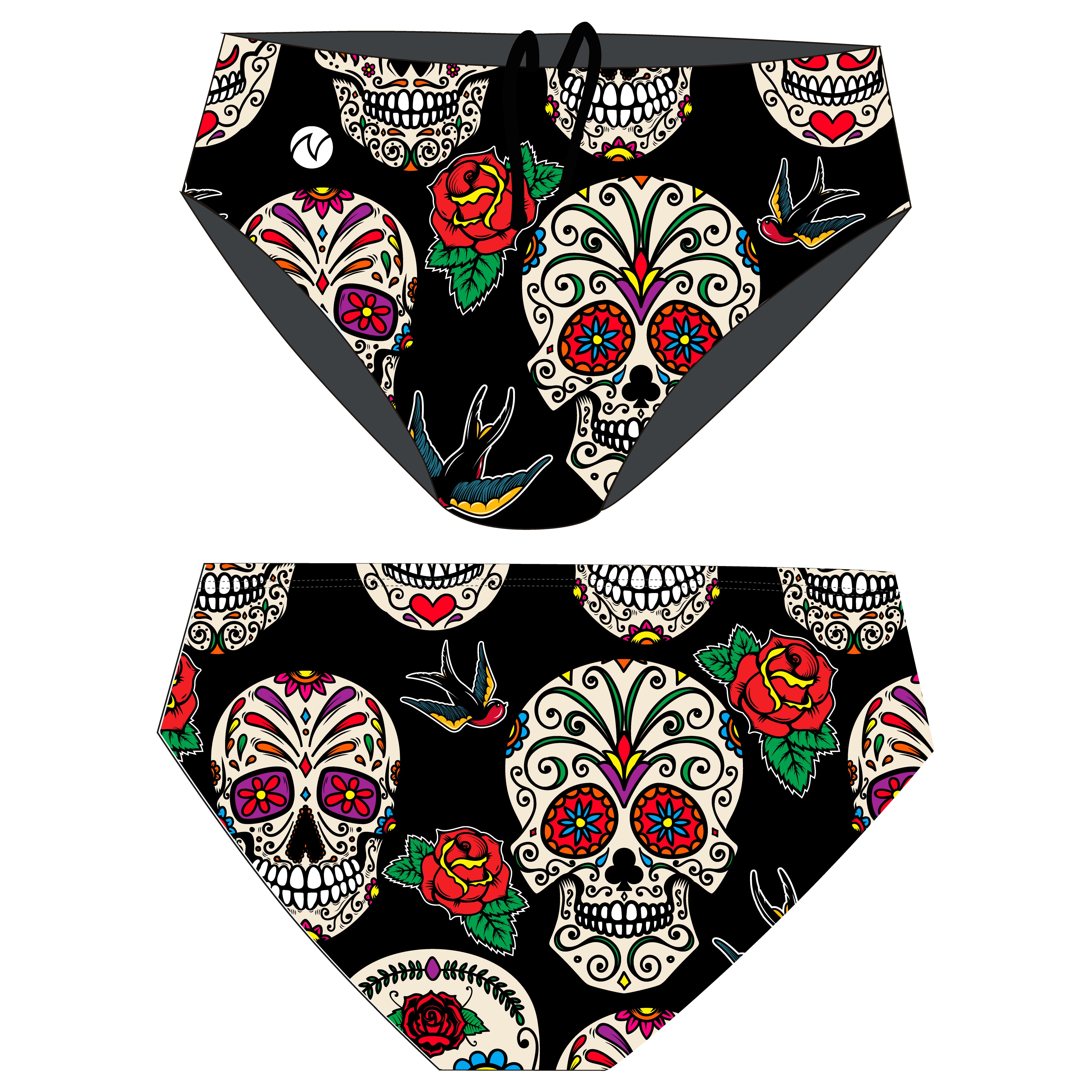 Pantaloneta clavadista Mexico Ink Skull