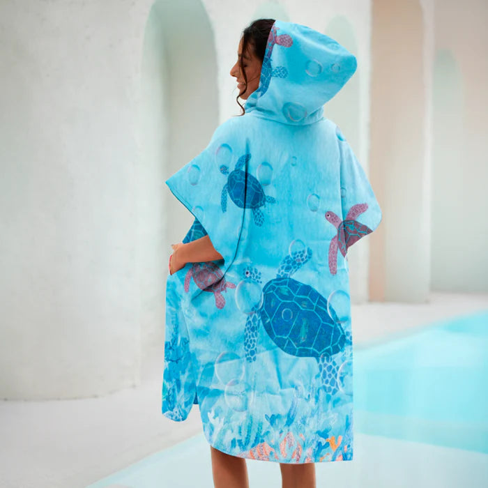 Poncho Microfibra / Tortuga Carey