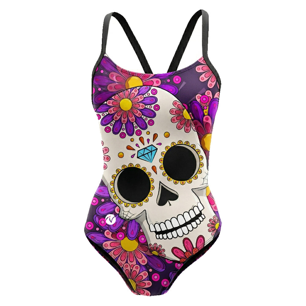 Vestido de baño entero tiras Mexico Catrina