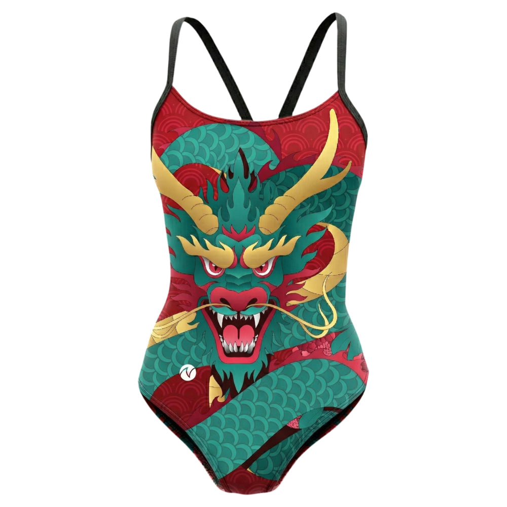 Vestido de baño entero tiras China Dragon