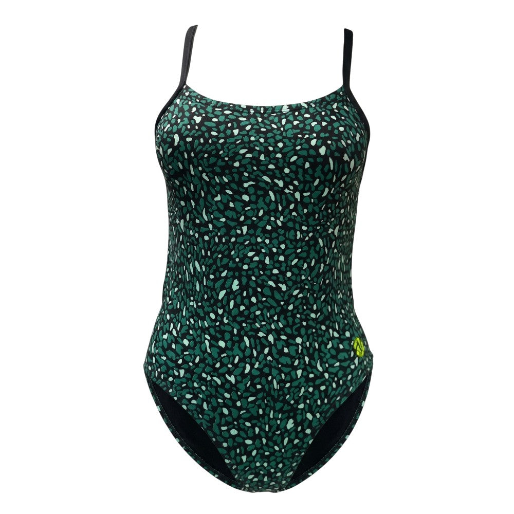 Vestido de baño entero tiras Flow Grid Volt