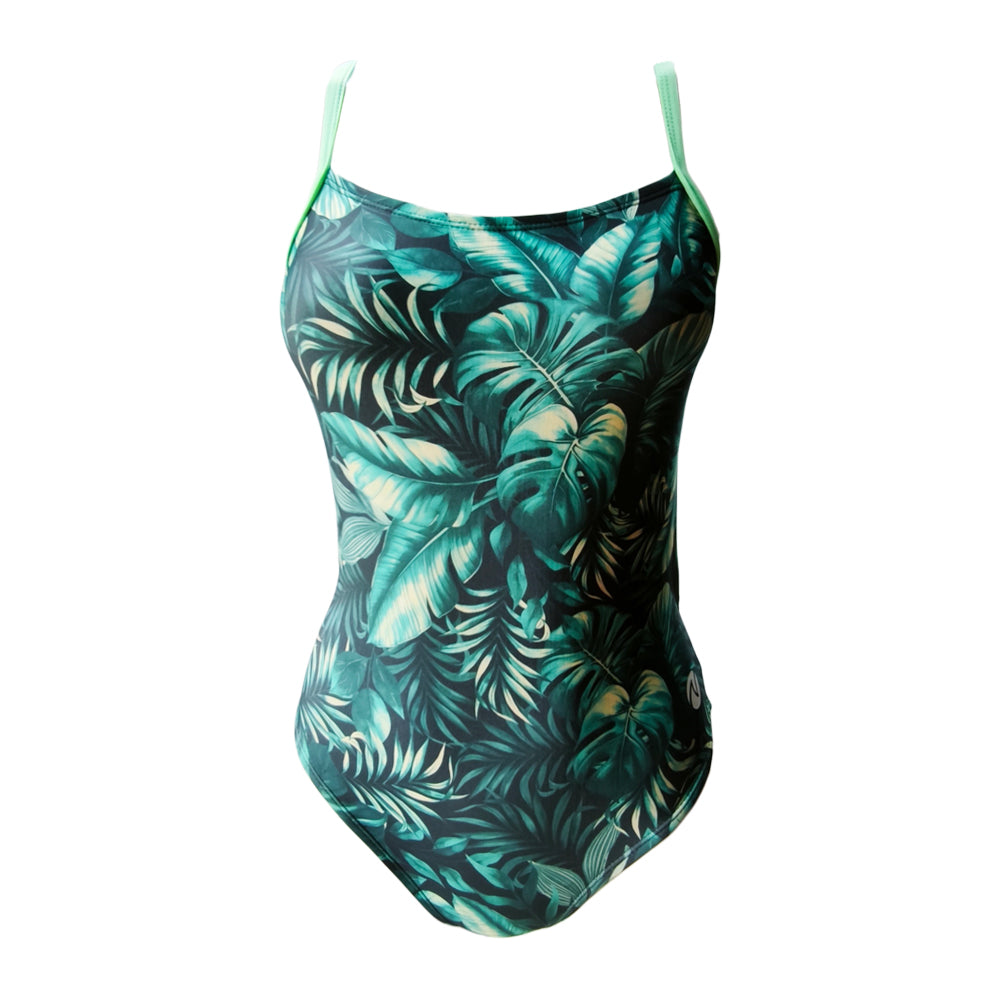 Vestido de baño entero tiras Tropic flow Jade
