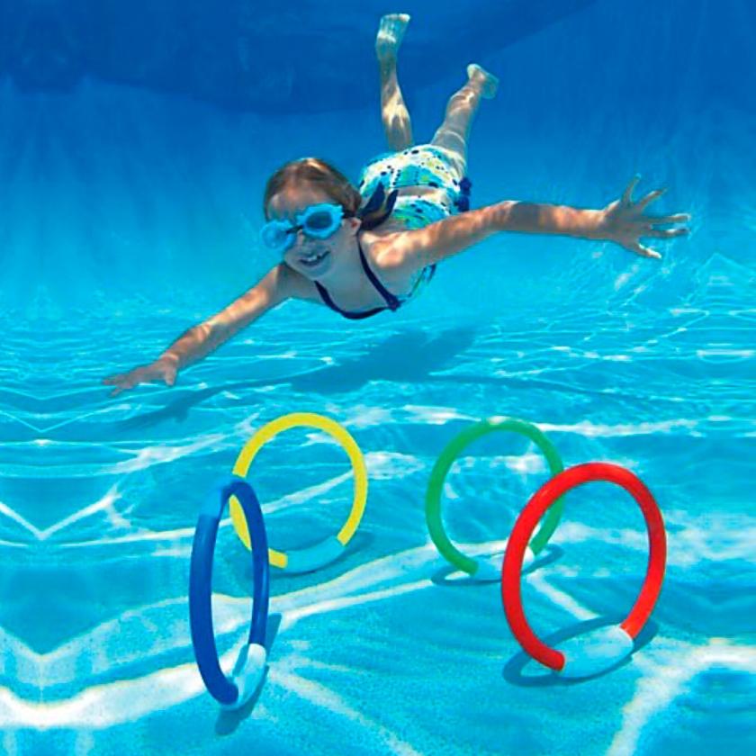 Aros sumergibles x 4 unidades - Natare Swim