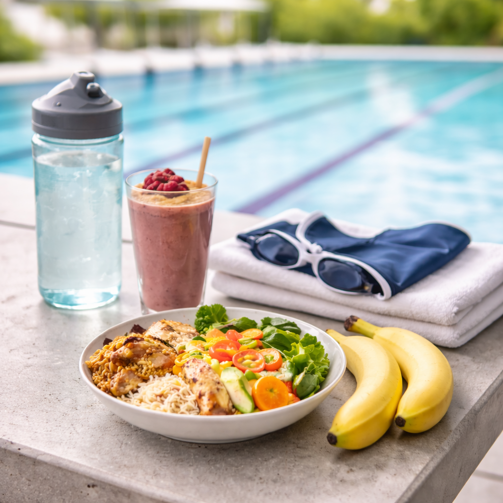 Alimentación para días de entrenamiento fuerte y recuperación en natación 🥗🏊♀️