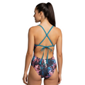 Vestido de baño entero cruzado Flux Coral
