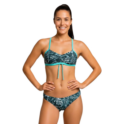 Dos piezas cruzado Shadow Palm Forest para mujer – Natare Swim
