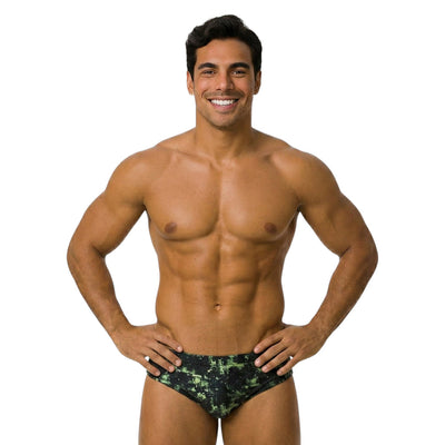 Pantaloneta clavadista Pixel Green