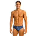 Pantaloneta clavadista fractal blue