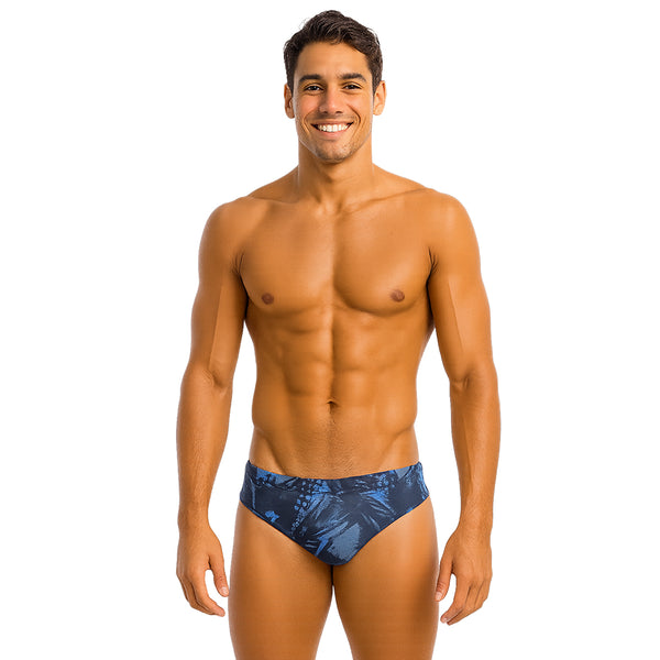 Pantaloneta clavadista fractal blue