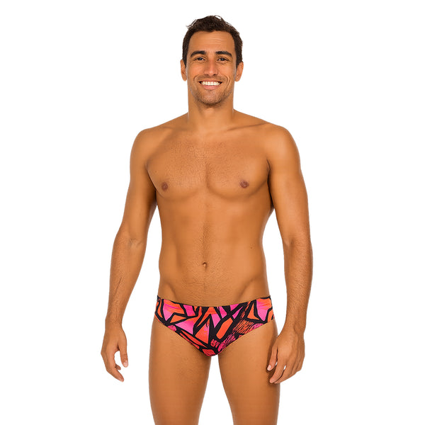 Pantaloneta clavadista grafix orange