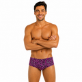 Pantaloneta sunga Flow Grid Magenta