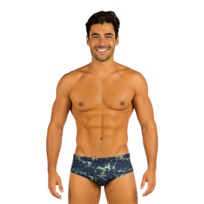 Pantaloneta sunga Pixel Green para hombre – Natare Swim