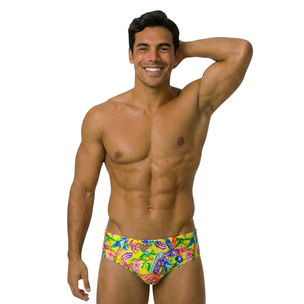 Pantaloneta clavadista Portugal yellow