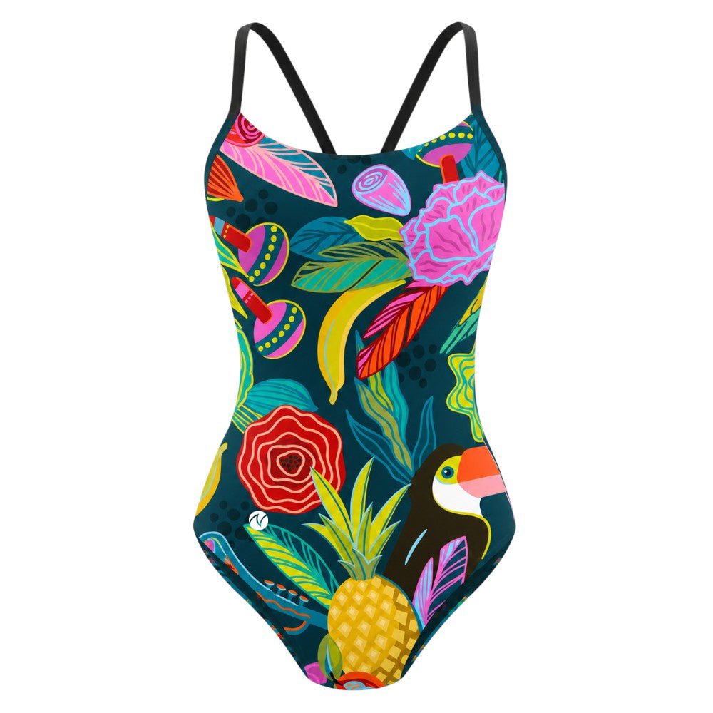 Vestido de baño entero tiras Brazil Tropic