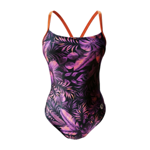 Vestido de baño entero tiras Tropic flow Sunset para mujer – Natare Swim
