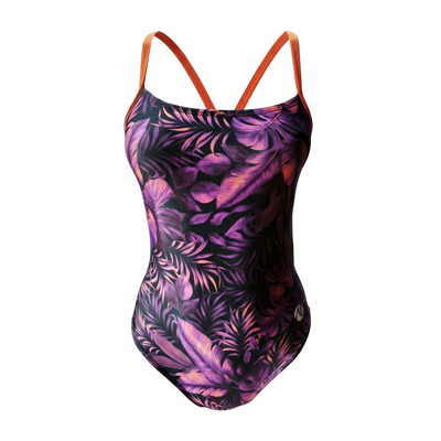 Vestido de baño entero tiras Tropic flow Sunset para mujer – Natare Swim