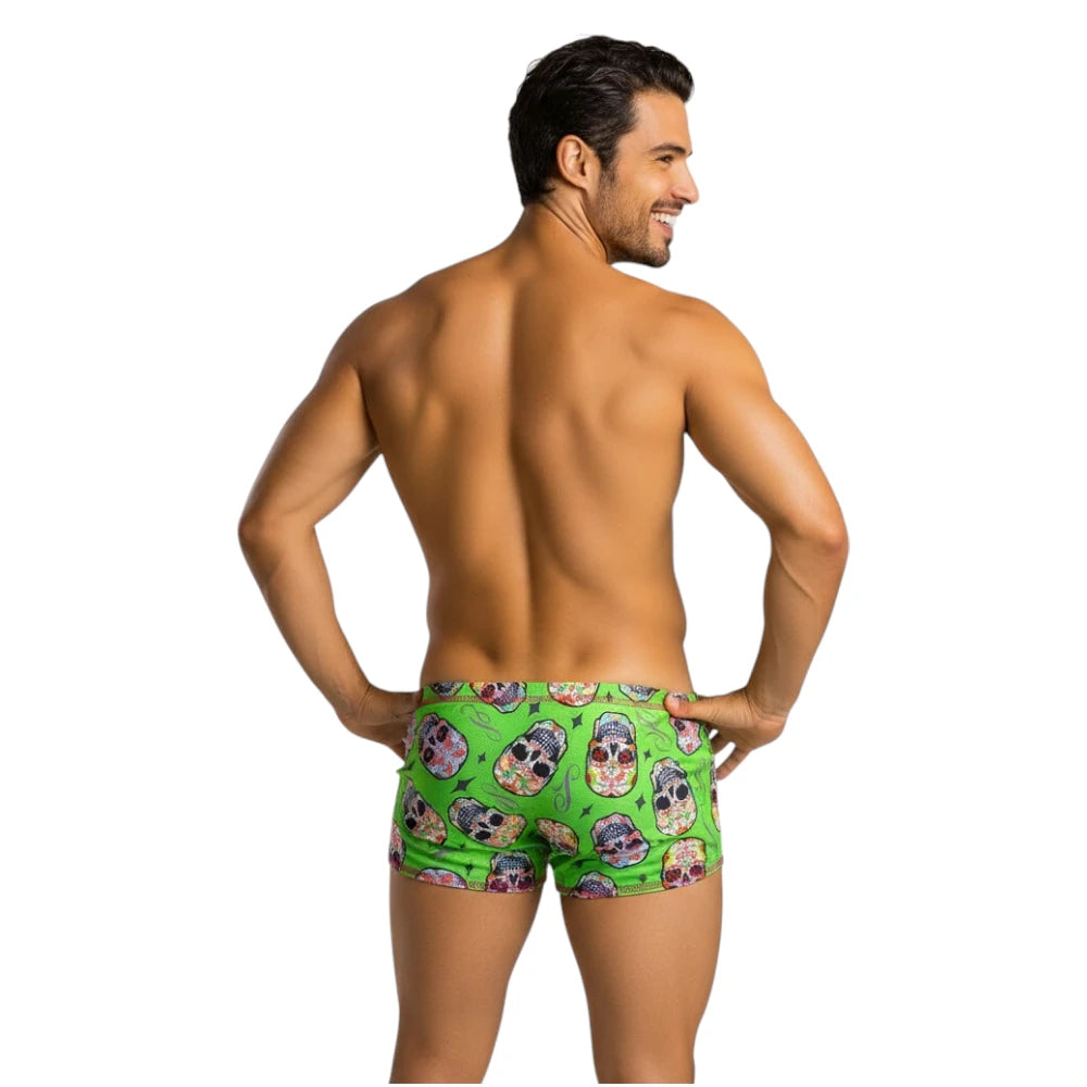 Pantaloneta drag reversible calaveras