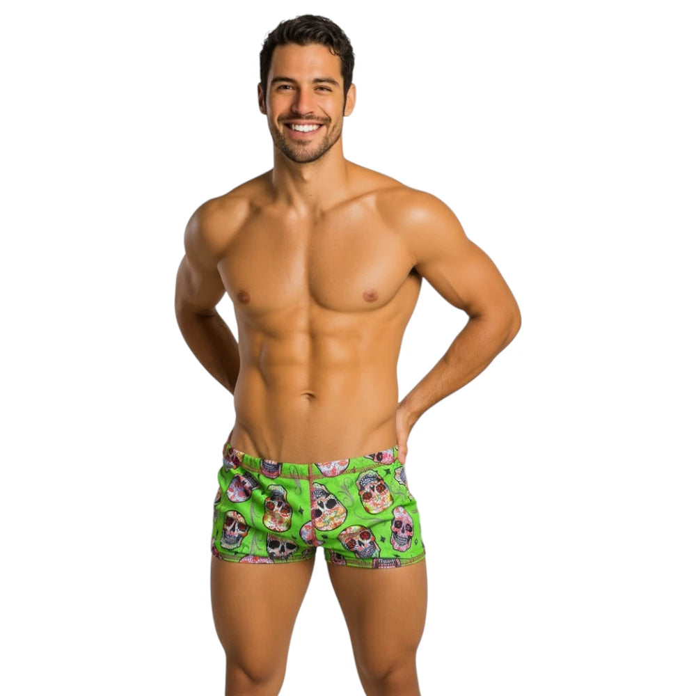 Pantaloneta drag reversible calaveras