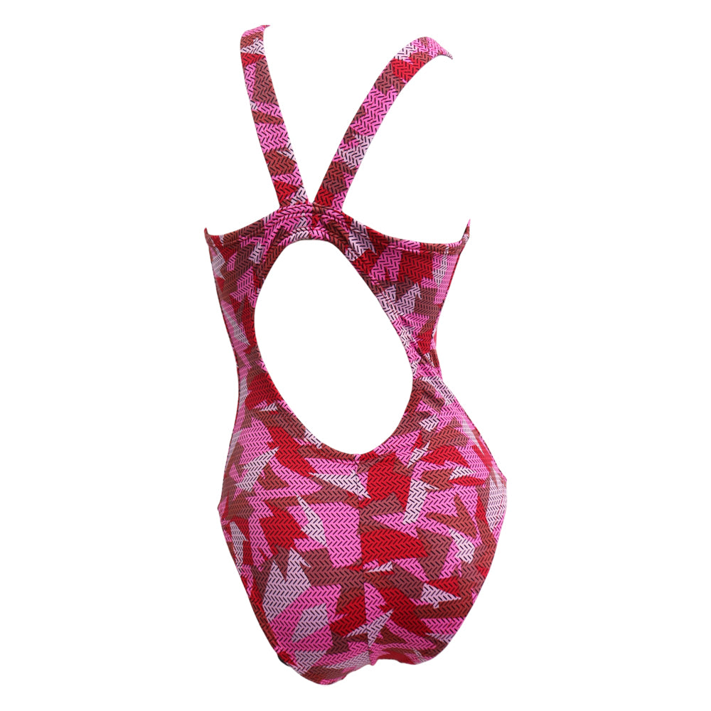 Vestido de baño entero geoframe red