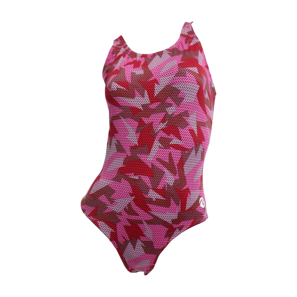 Vestido de baño entero geoframe red