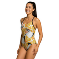 Vestido de baño entero tiras Naranjas