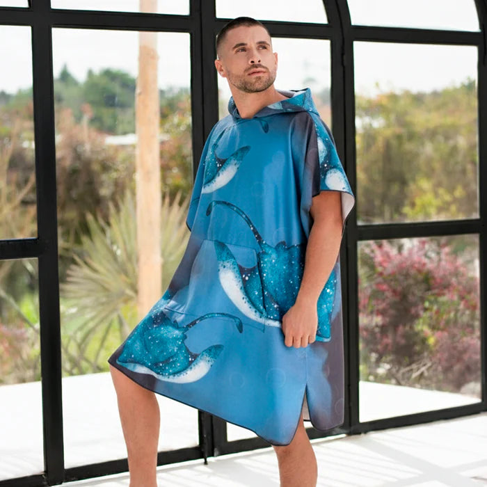 Poncho Microfibra / Mantarraya Gigante
