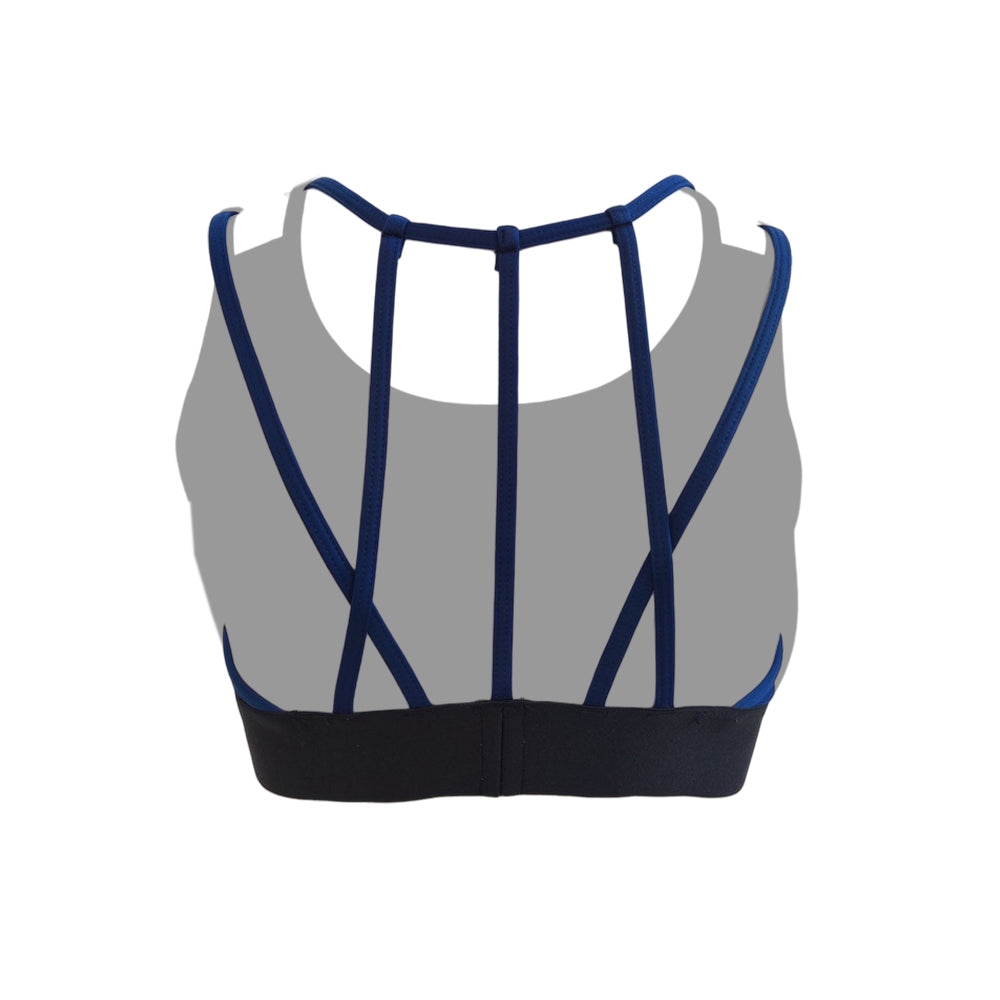 Top Deportivo Espalda Tiras Navy