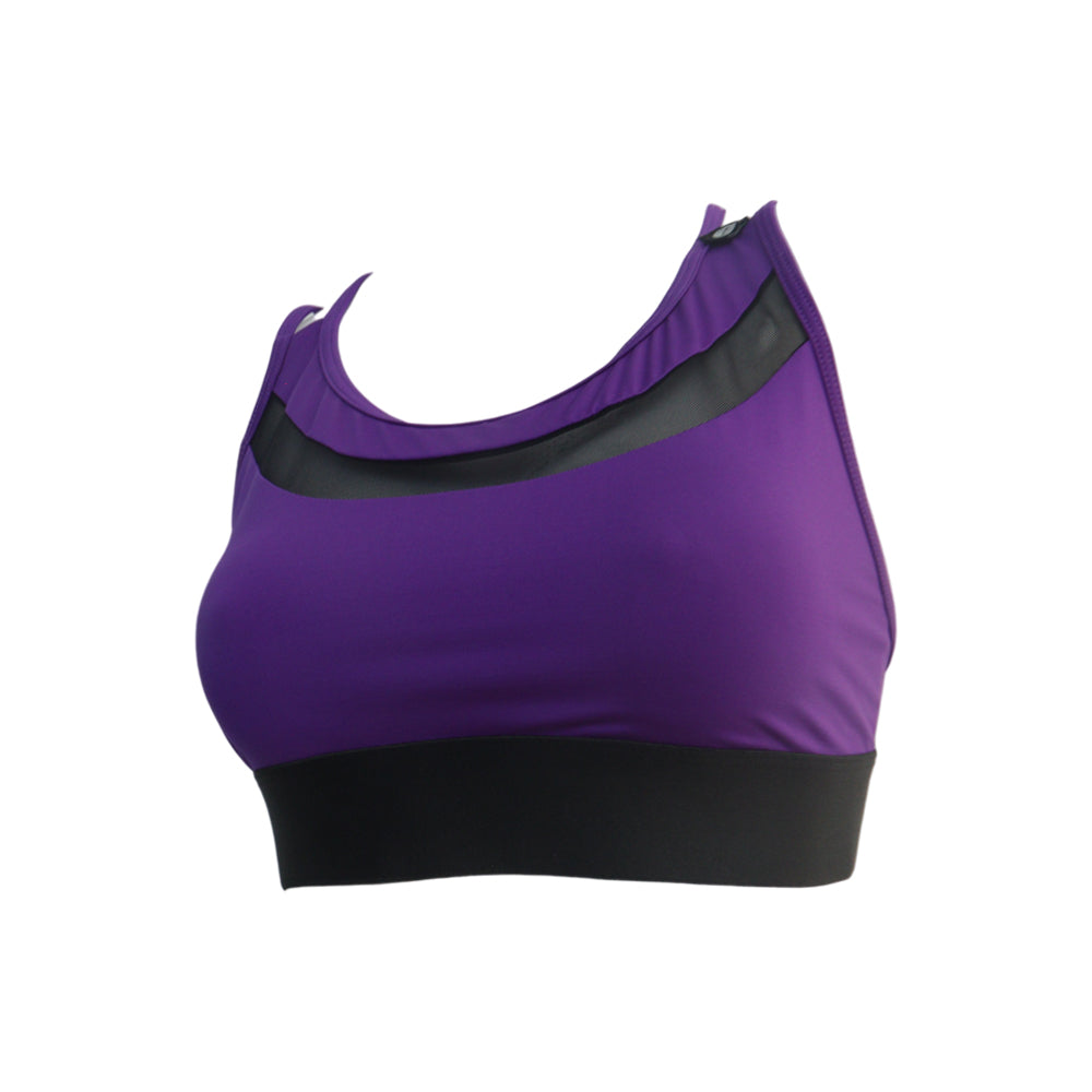 Top Deportivo Espalda Tiras Violeta