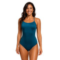 Vestido de baño entero cruzado 3 Back Océano Metalizado