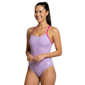 Vestido de baño entero cruzado Lavanda