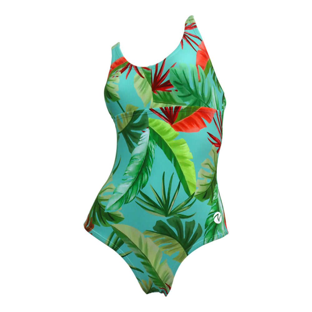 Vestido de baño enterizo selva verde