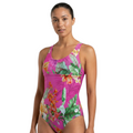 Vestido de baño enterizo tropiflor rosa