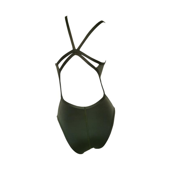 Vestido de baño entero tiras Militar