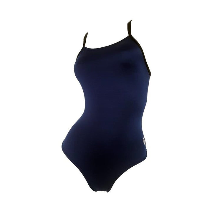 Vestido de baño entero tiras Navy